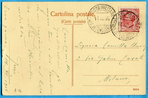 Wwi military posta militare - -,