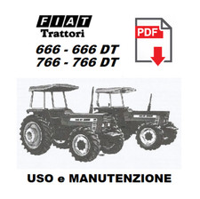Fiatagri 666 766 Manuale uso manutenzione Libretto istruzioni trattore 
