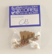Corel C13 Cannone modello ottone legno 30mm kit montaggio per diorama navale