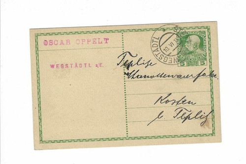 Austria 1914 cartolina - austria, inviata