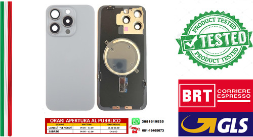 Back cover telaio - +, vetro