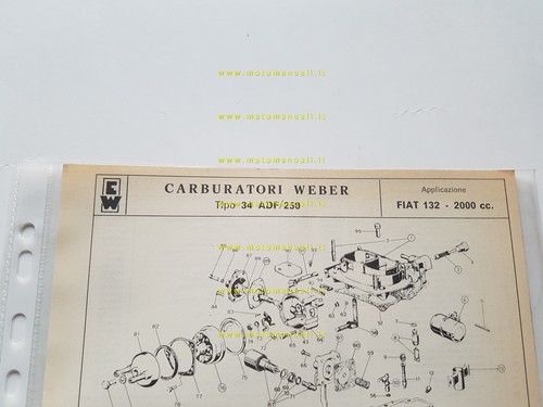 Weber carburatore adf - 34,