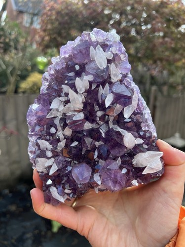 Amethyst geode cluster - geode,