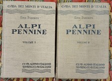 GUIDA MONTI - ALPI PENNINE - BUSCAINI - VOL. 1 + VOL.2 -CAI/TCI  1971/70