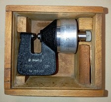 Raro Micrometro "Giotto Genova" 0- 5 mm N° 203465 Precisione 0,005 A 20°