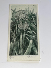 SARDEGNA GIOVANNI PISANO INCISIONE SEGNALIBRO PITTORE SARDO CAGLIARI -SARDINIA