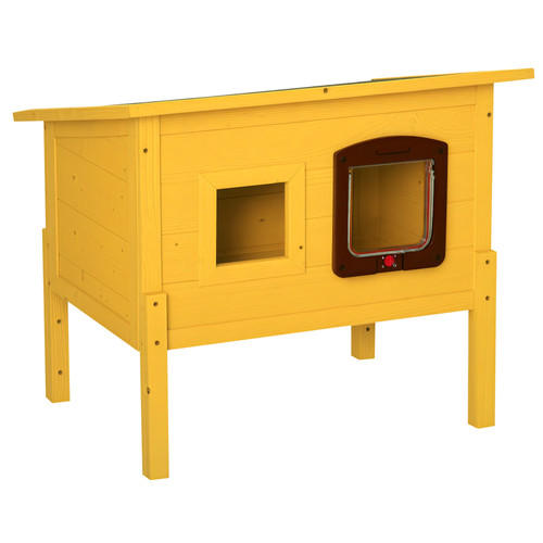 Pawhut casetta legno per - legno,