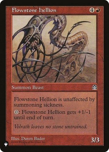 Flowstone hellion the list - hellion,