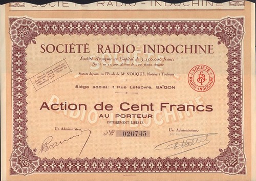 Radio indocine saigon vietnam - saigon,