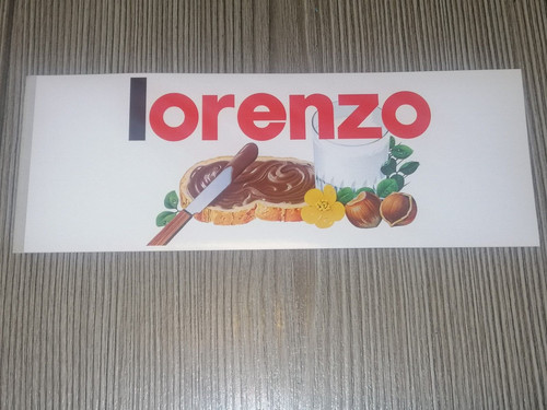 Adesivo nutella originale nome - originale,