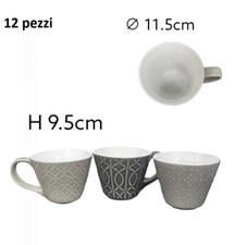 x Set 12 Pezzi Tazza Ceramica