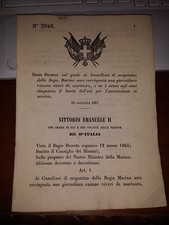 REGIO DECRETO RAZIONI VIVERI GIORNALIERA ESTESA GUARDIANI MAGAZZINO REGIA MARINA