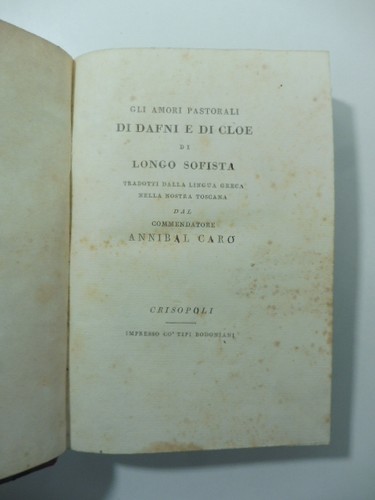 Gli amori pastorali dafni - pastorali, di