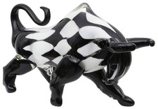Statuetta vetro toro scultura