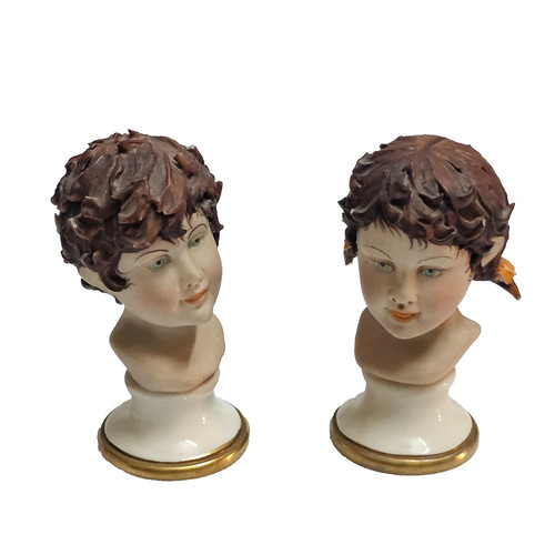 Rari busto testine capodimonte - busto,