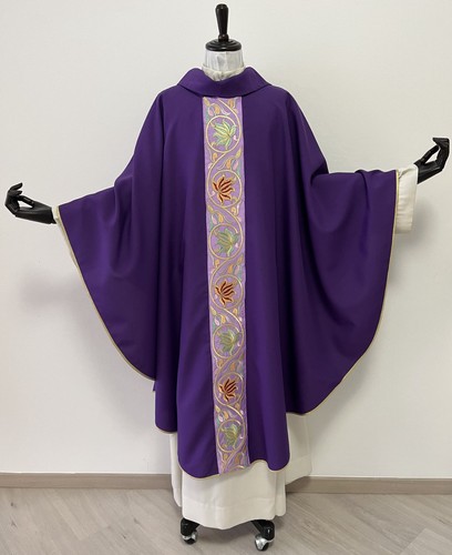Casula viola con - , striscia