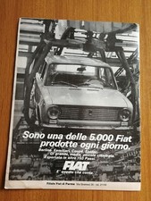1966 FIAT PRODUZIONE FILIALE DI PARMA FABBRICA PUBBLICITA EPOCA VINTAGE AD