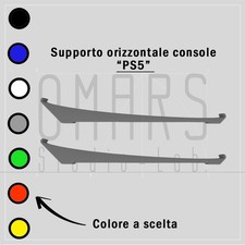 1x KIT da 2 SUPPORTO ORIZZONTALE PLAYSTATION 5 CONSOLE VERSIONE PS5 DISC EDITION