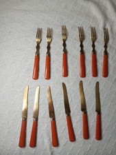 Set antiche forchette da