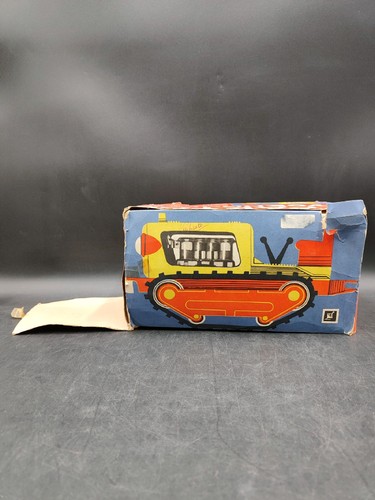 Bulldozer tractor tin - bulldozer, toy