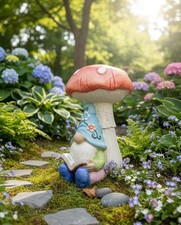 Gnomo da Giardino con Fungo e