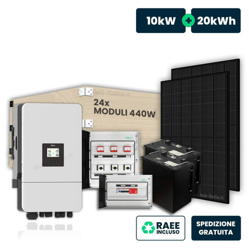 Kit fotovoltaico trifase - trifase, 10kw