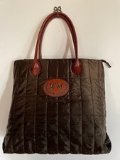 BORSA DONNA LA MARTINA MARRONE  IN TESSUTO GOFFRATO