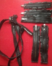 TREND COIN - LOTTO DI SEI ZIP / CHIUSURE LAMPO / CERNIERE USATE PER RICAMBIO