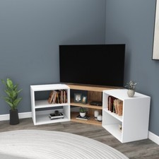 Mobile TV Ad Angolo Design Moderno Con Vani A Giorno Donna Vari Colori