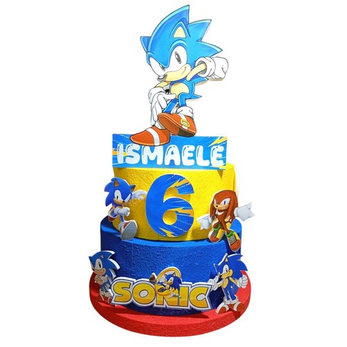 Torta scenografica sonic - scenografica,