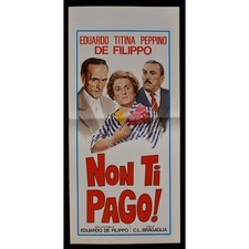 locandina NON TI PAGO eduardo peppino titina de filippo paolo stoppa braga B82