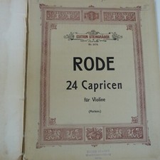violino RHODE 24 Capricen (Marteau) 2 violini, edizione Steingraeber