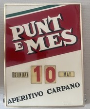 PUNT E MES APERITIVO CARPANO ROY VERCELLI CALENDARIO PERPETUO PUBBLICITARIO 1970