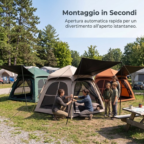 Tenda campeggio automatica - campeggio,