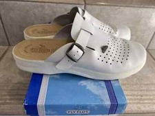 CIABATTE FLY FLOT UOMO, NUMERO 45, COLORE BIANCO, VERA PELLE, OTTIME CONDIZIONI