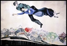 2002 * Manifesto, Poster Arte 'Marc Chagall - Sulla Città'