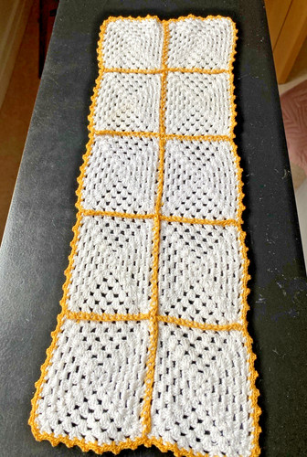 Vintage white yellow cotton - white/yellow,