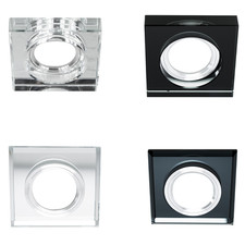 Faretto da incasso in vetro faretto da incasso EDO LED quadrato 230V GU10...