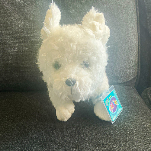Peluche bianco cucciolo