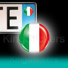 3 ADESIVI  targa BANDIERA ITALIA tricolore  bollo Moto stickers auto moto camper