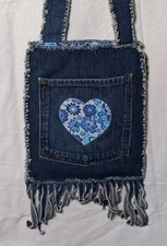 Borsa a tracolla stile denim