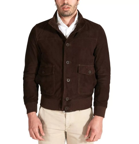 Giacca pelle marrone - giacca,