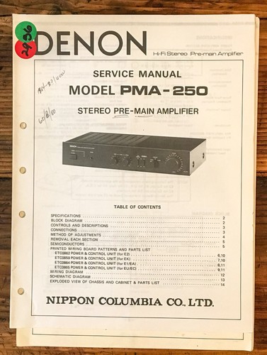 Denon pma 250 - denon, pma-250