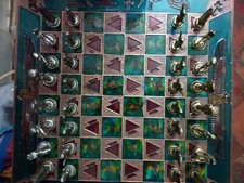 scacchiera egitto con base smaltata