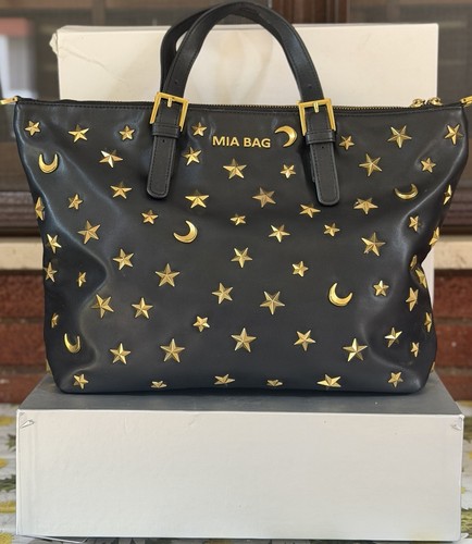 Borsa donna pelle nera - nera, con