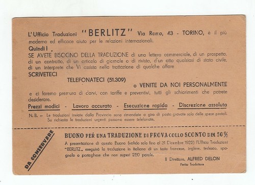 Cartolina pubblicita 1932 - cartolina,