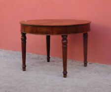 Tavolo tondo allungabile in legno di noce, metà '800 - diam.120 cm!