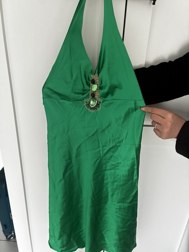 Abito gioiello verde smeraldo - abito,