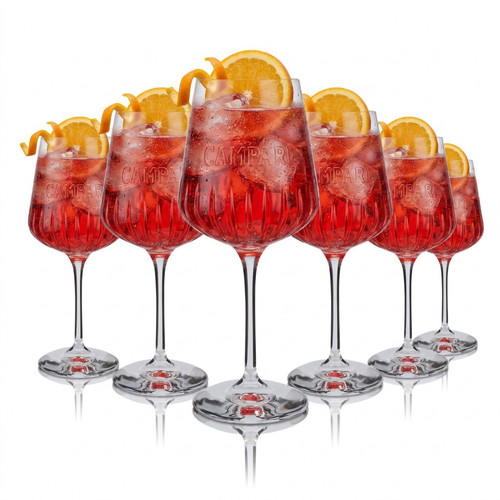 Set bicchieri campari milano - 6,