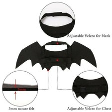Cane Gatto Cosplay Abbigliamento Costume Nero Bat Ali Halloween Festa Pet Regali